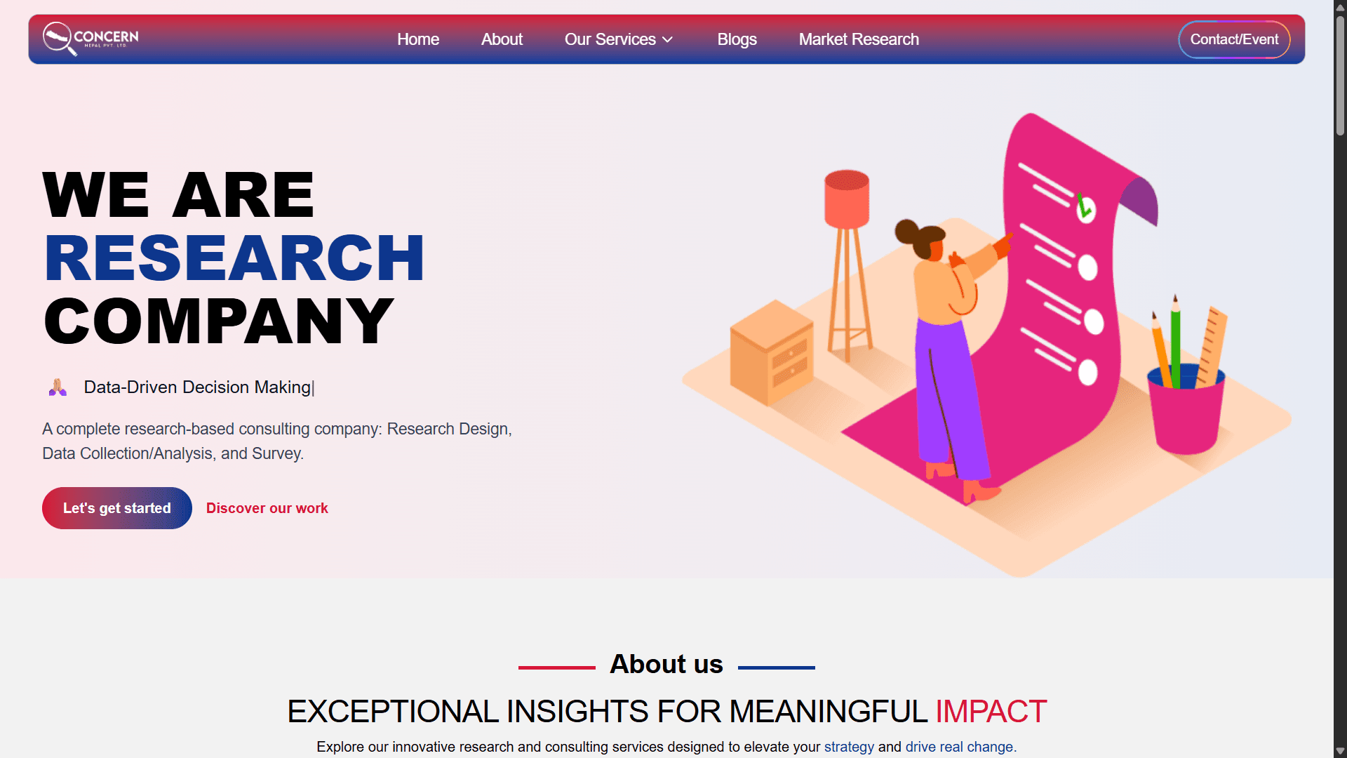 Concern Nepal NGO Website Template preview
