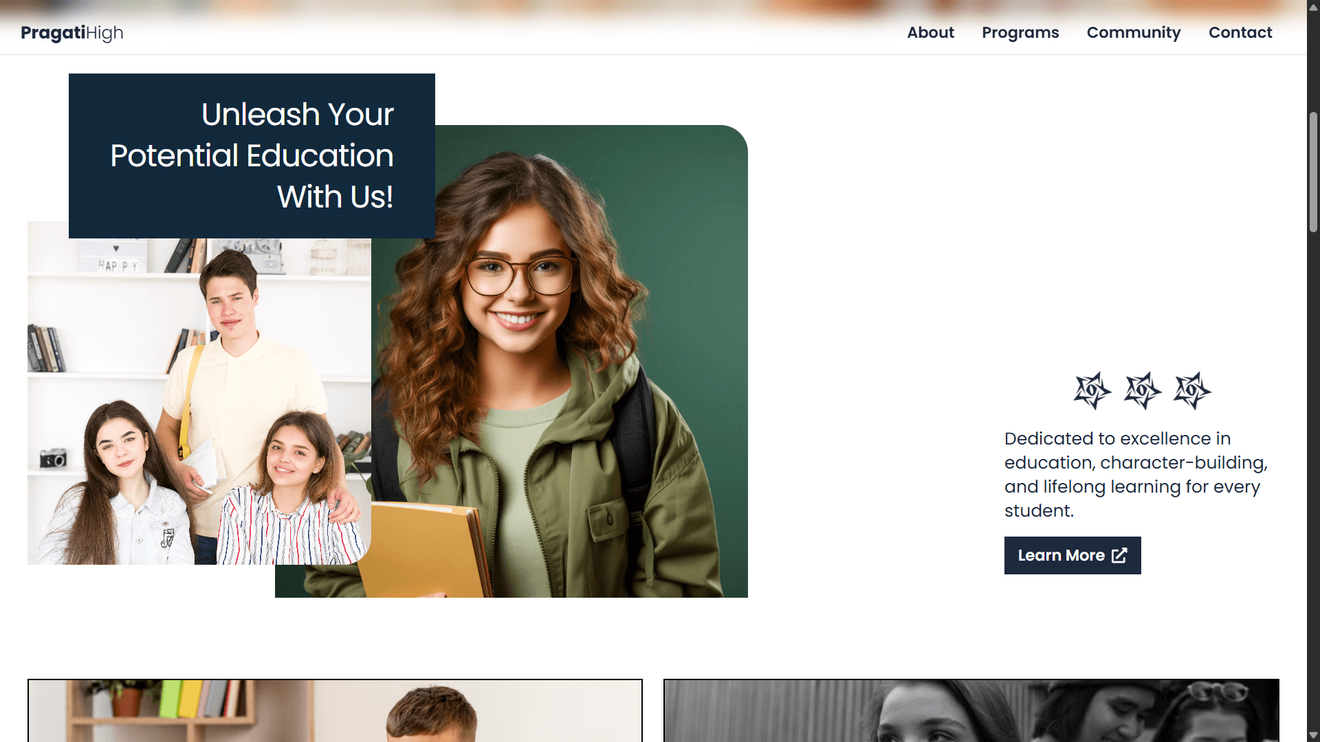 PSES School Website Template preview